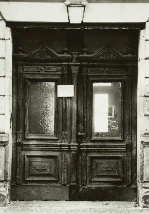 Dresden-Neustadt, Görlitzer Straße 49. Wohnhaus (um 1890). Haustür