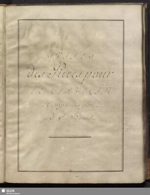 Händel, Georg Friedrich: [8] Suites des Pieces pour le Clavecin