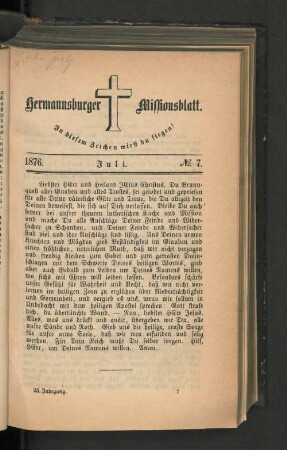 No. 7. Juli. 1876.