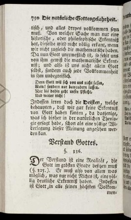 Verstand Gottes.