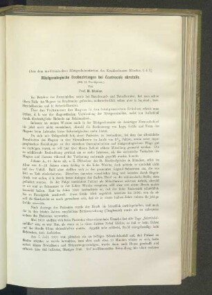 Röntgenologische Beobachtungen bei Gastrocele skrotalis.