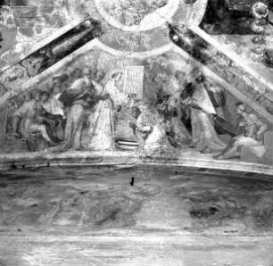 Szenen aus dem Leben des heiligen Laurentius — Der heilige Laurentius tauft den blinden Lucillus