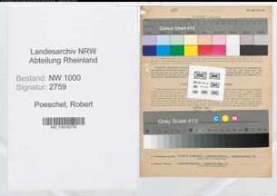 Entnazifizierung Robert Poeschel, geb. 18.09.1900 (Verw.Angest.)