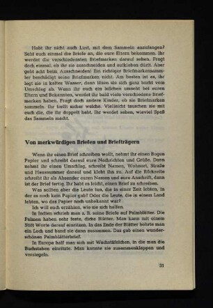 Von merkwürdigen Briefen und Briefträgern