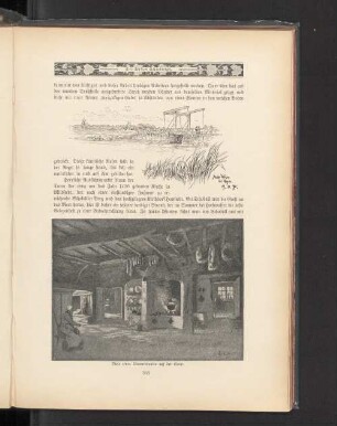 Diele eines Bauernhauses auf der Geest.