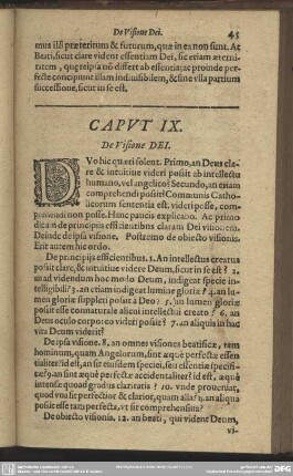 Caput IX. De Visione Dei