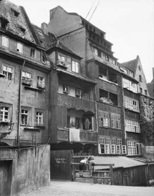 Breslau (Wroclaw). Stadtviertel Weißgerbersohle. Straßenansicht