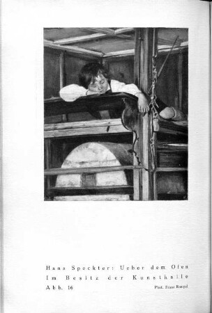 Hans Speckter: Ueber dem Ofen. Im Besitz der Kunsthalle. Abb. 16