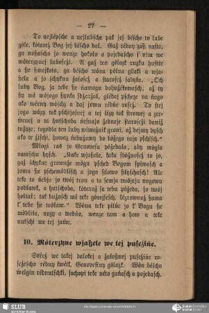 10. Mȯterzyne wjaßele we tej puscżińe