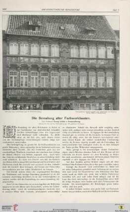 23: Die Bemalung alter Fachwerkbauten