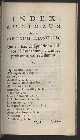 Index Auctorum