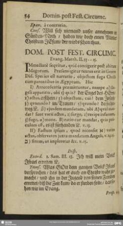 Dom. Post Fest. Circumc. Evang. Matth. II. 13-15