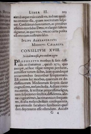 Consilium XVIII. In eodem casu, pro eodem aegro