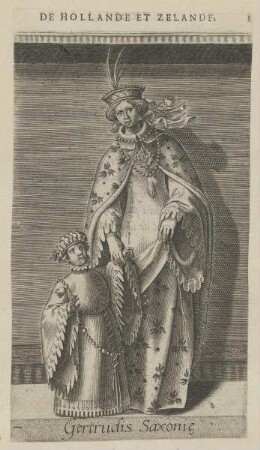 Bildnis der Getrudis Saxonie