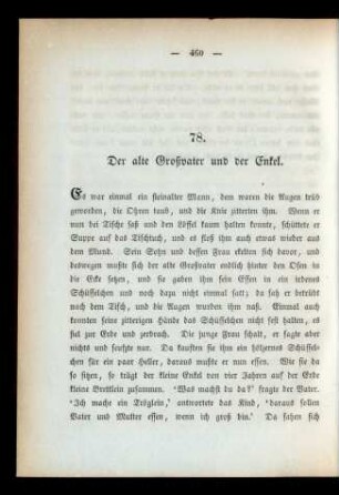 78. Der alte Großvater und der Enkel.