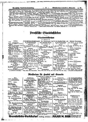 Preußische Staatsbehörden