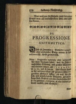 De Progressione Arithmetica [De Progressione Geometrica; Ausziehung der Quadrat-Wurtzel]