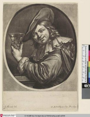 [Junger Mann mit Kelchglas; The young man with the goblet]