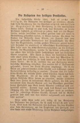 Die Reliquien des heiligen Bonifatius.