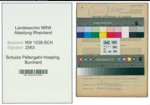 Entnazifizierung Burchard Schulze Pellengahr-Hoeping , geb. 20.07.1903 (Landwirt)