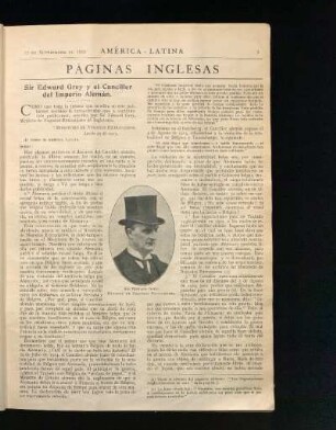Sir Edward Grey y el Canciller del Imperio Alemán.