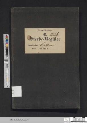 Sterberegister Kliestow 1888