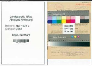 Entnazifizierung Bernhard Boge , geb. 24.02.1922 ()