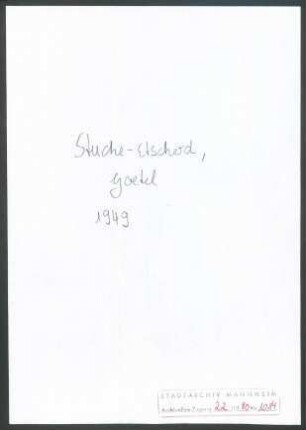 Stucke-Edscheid, Gretel und Stucke, W[illy] M[& ], Bonn, an Wichert
