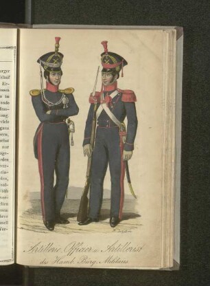 Artillerie-Officier und Artillerist des Bürger-Militairs.