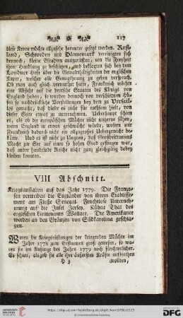 VIII. Abschnitt