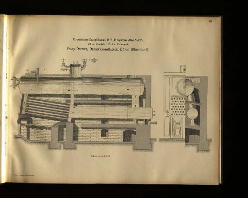 Circulations-Dampfkessel D. R.-P. System „Mac-Nicol“. Petry-Dereux, Dampfkesselfabrik, Düren (Rheinland).