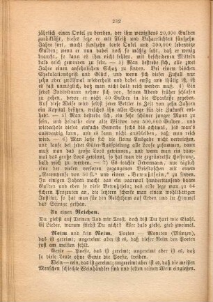 An einen Reichen.