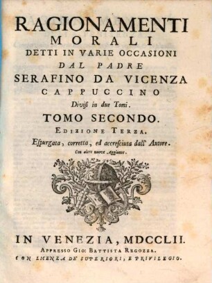Ragionamenti Morali : Detti In Varie Occasioni, 2