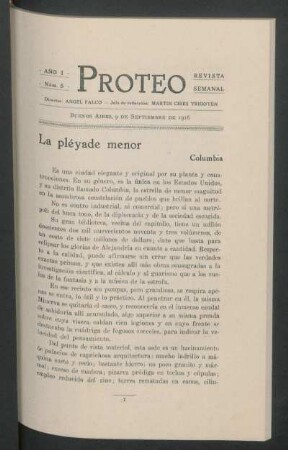 La pléyade menor