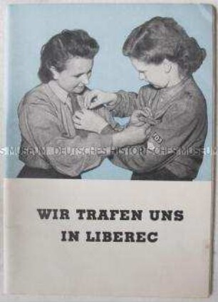 Illustrierte Dokumentation der Konferenz der Jugendorganisationen aus DDR, Polen und CSSR in Liberec gegen Remilitarisierung der BRD