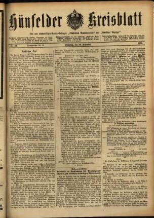 Ausgabe vom Dienstag, den 30. Dezember 1913.