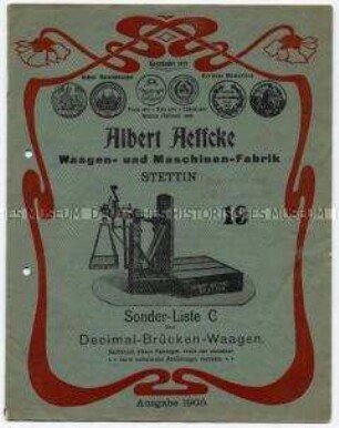 Sonder-Liste C über Decimal-Brücken-Waagen