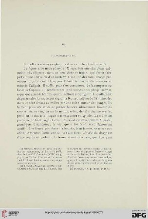 VI: Iconographie