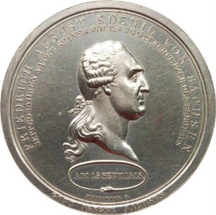 König Friedrich August I. - 50-jähriges Regierungsjubiläum und Ausbeute der Grube Himmelsfürst bei Freiberg
