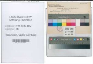 Entnazifizierung Viktor Bernhard Reckmann , geb. ()