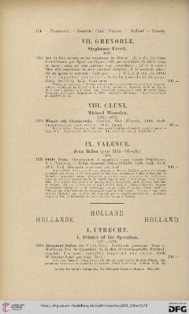 Holland [I. Utrecht - IV. Zwolle] (Nr. 1360 - 1381a)