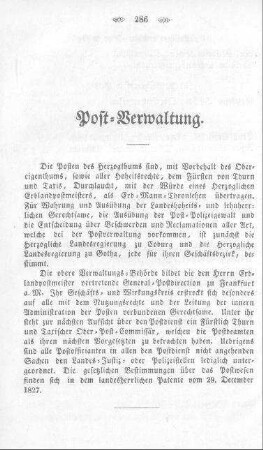 Postverwaltung