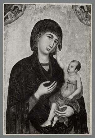 Gemälde von Duccio di Buoninsegna im Dommuseum (Madonna di Crevole), Siena, Toskana