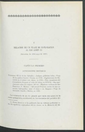 Capítulo [I.] Antecedentes históricos