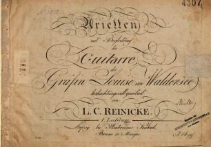Arietten mit Begleitung der Guitarre, 1