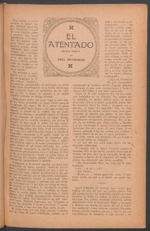 El atentado : Cuento inédito