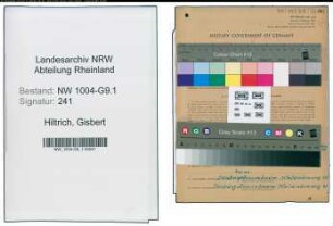 Entnazifizierung Gisbert Hiltrich , geb. 02.10.1882 (Bauunternehmer)