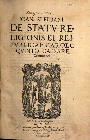 De statv religionis et reipvblicae Carolo Qvinto, caesare, commentarii