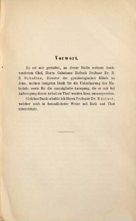 Die Lacerationen des Cervix uteri, ihre Bedeutung und operative Behandlung