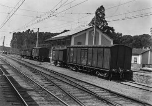 Bahnhof Boa Vista : Blick auf Güterwaggons im Bahnhof von Boa Vista, 9 km westlich von Campinas.